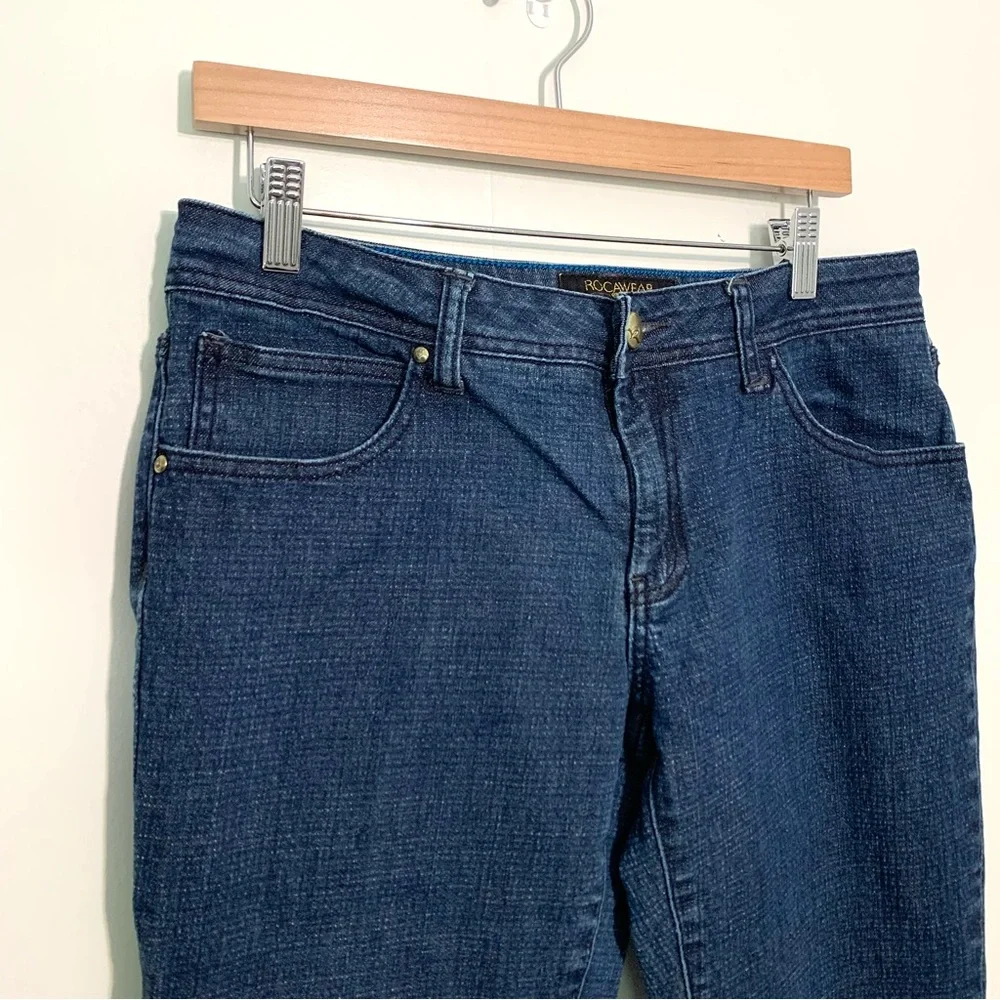 Rocawear Hannah Skinny Leg Jeans Dark Wash Mid Rise Size Juniors 13
